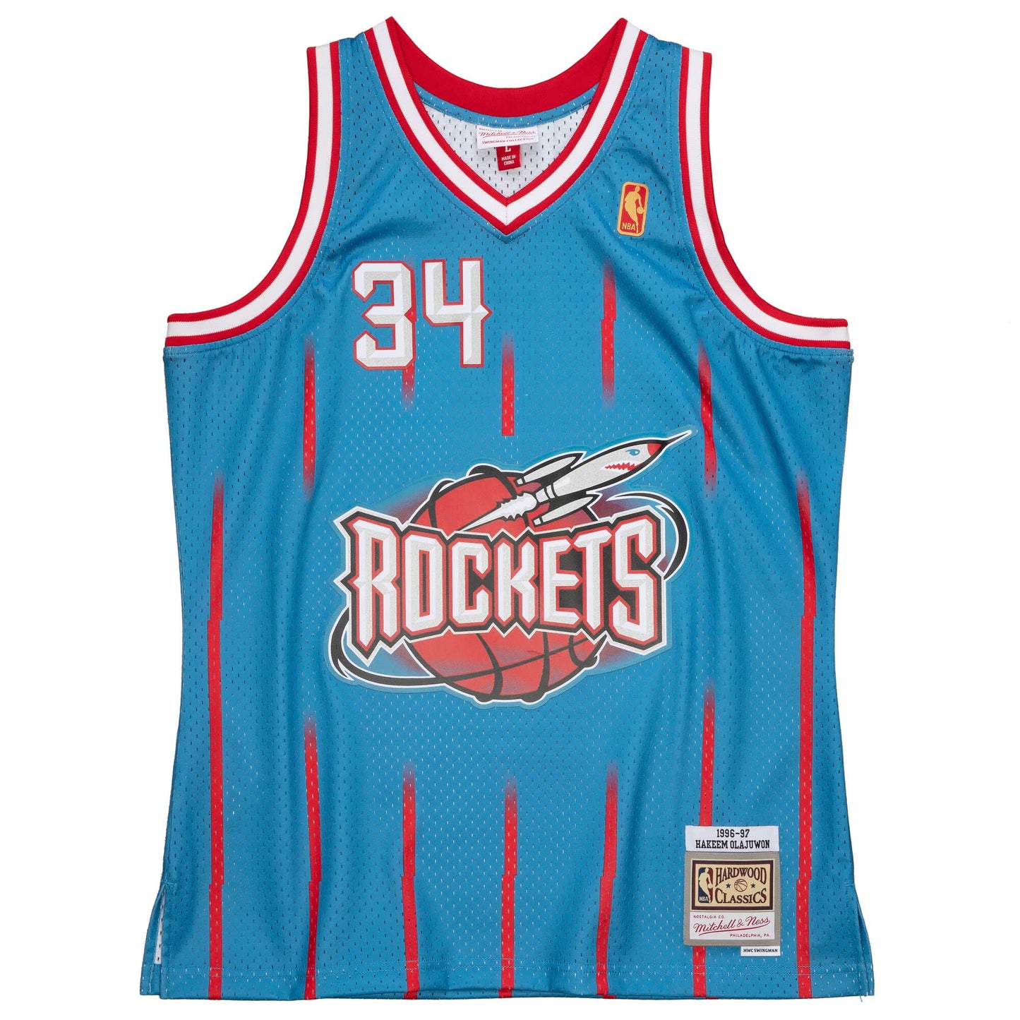 Houston Rockets Retro (1996) - Hakeem Olajuwon #34